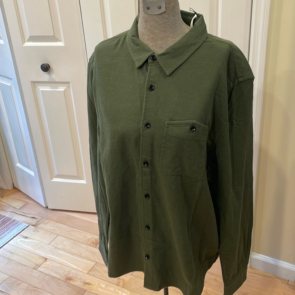 BLDWN Olive Green Button-Up Shirt - Picture 2 of 8